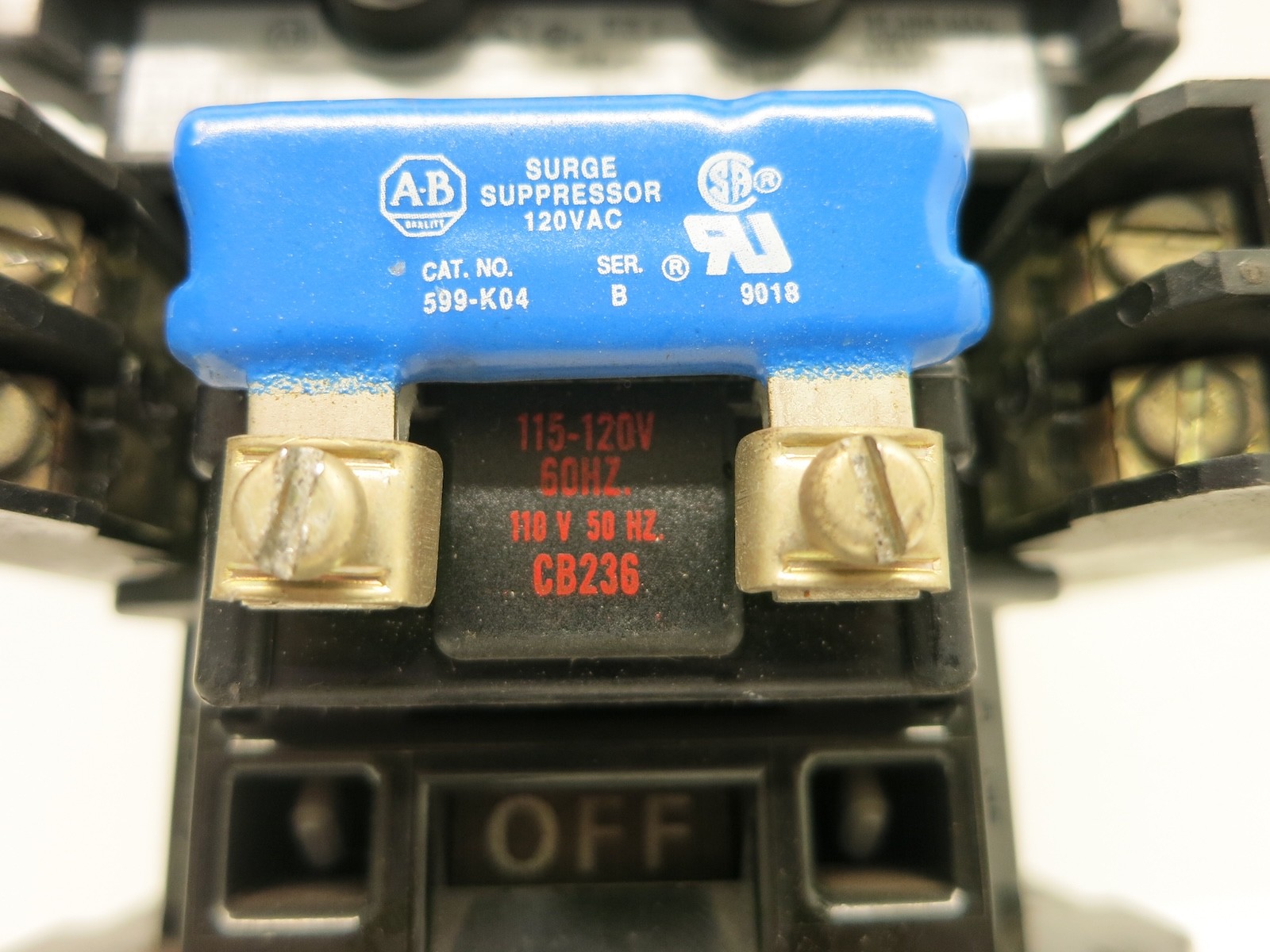 Allen Bradley 509-BOD Size 1 Motor Starter 120V Coil CB236 509-B0D 10 HP Sz1