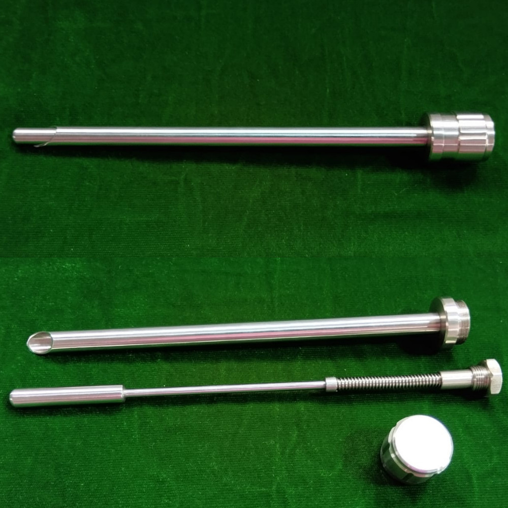 2PCS Laparoscopic Safety Trocar Blunt Tip 10mmx180mm Stainless Steel Instruments