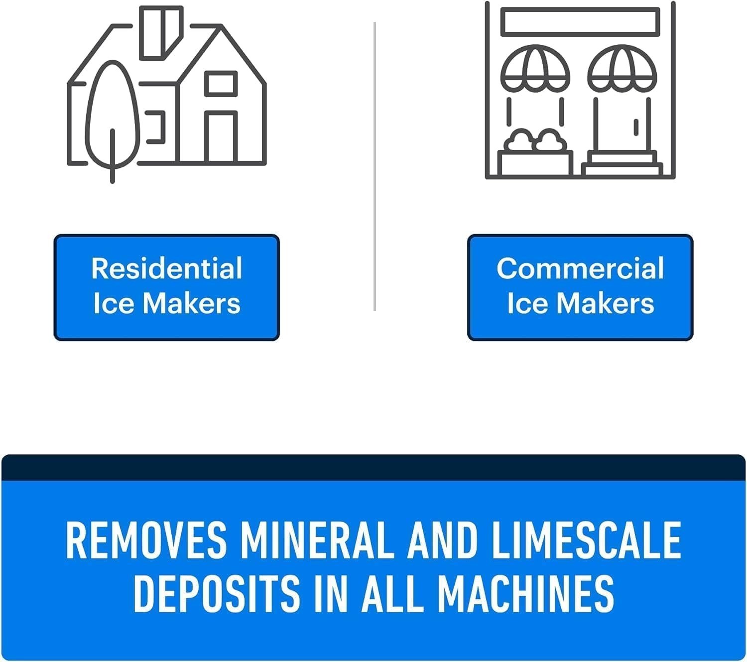 Versatile Ice Machine Descaler 16 Fl Oz – For Nugget, Opal, Manitowoc & More
