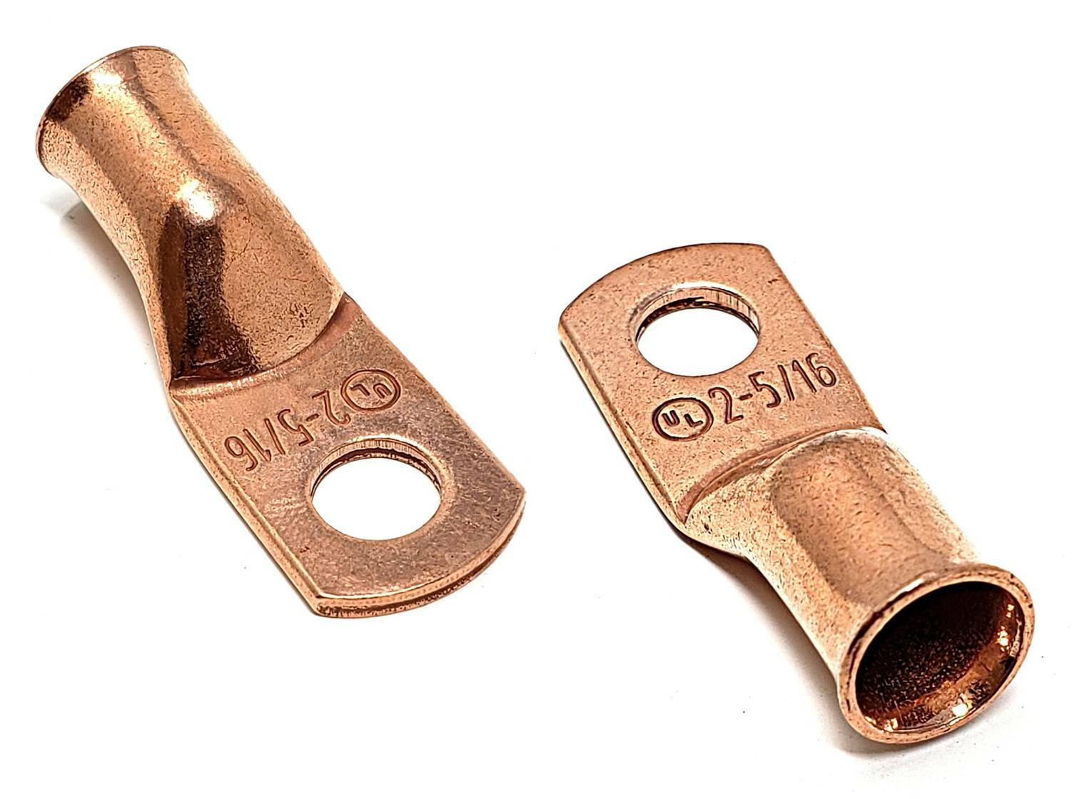 Copper Cable Lug Ends Terminal Ring Connectors + Adhesive Heat Shrink Tubing