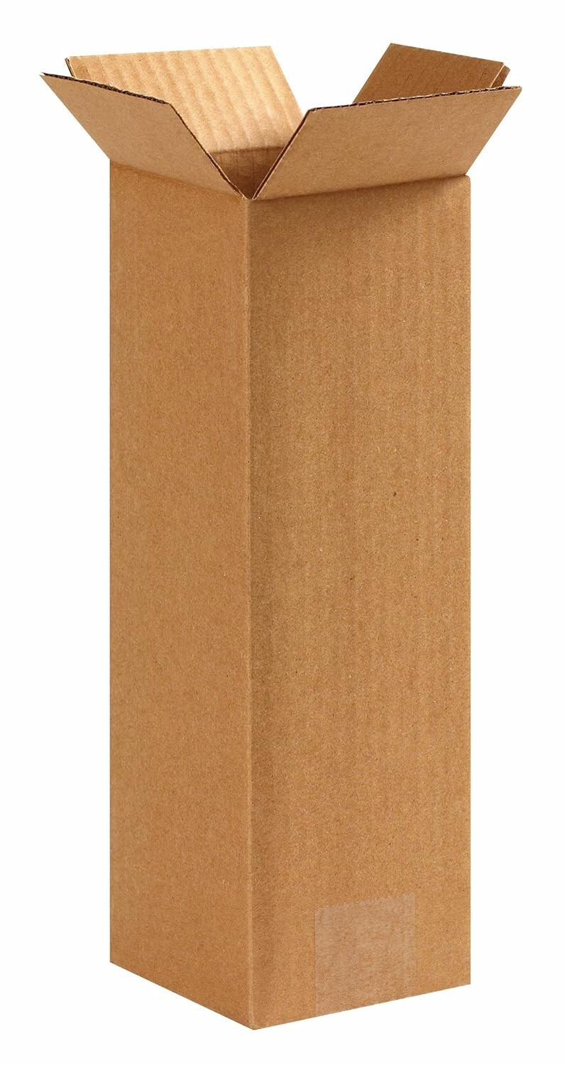 4 x 4 x 20 Shipping Boxes Moving Boxes Corrugated Kraft 25/Bundle 25/Pack