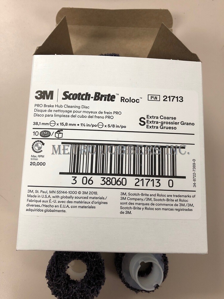 3M 21713 Scotch-Brite Roloc Brake Hub Cleaning Disc, Extra Coarse, 07546 7546