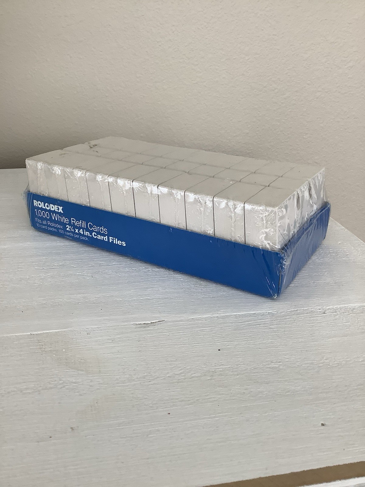 Rolodex C24 Blank White Unruled 2.25″ x 4″ Refill Cards 1000 Cards Total NEW