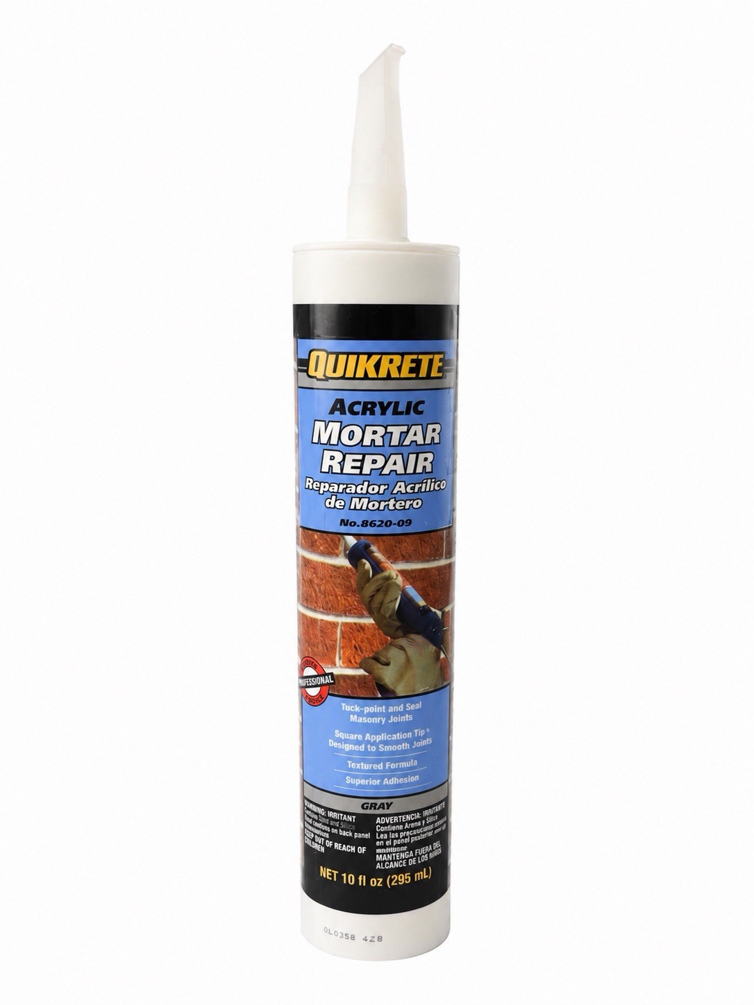 Quikrete 10OZ Mortar Repair 86200-Gray