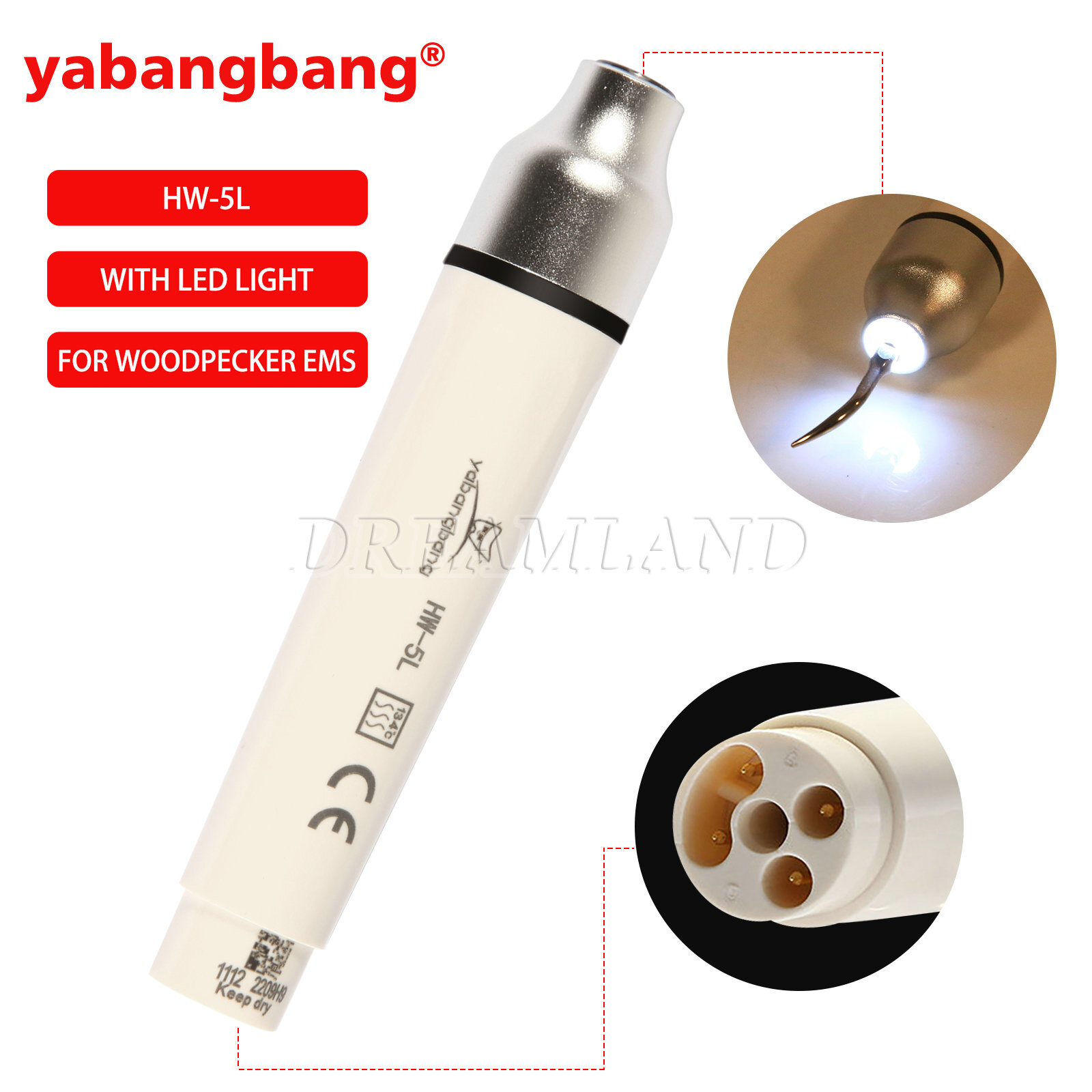 Dental Ultrasonic Piezo Scaler Bottles Fit EMS SKYSEA / Detachable Handpiece