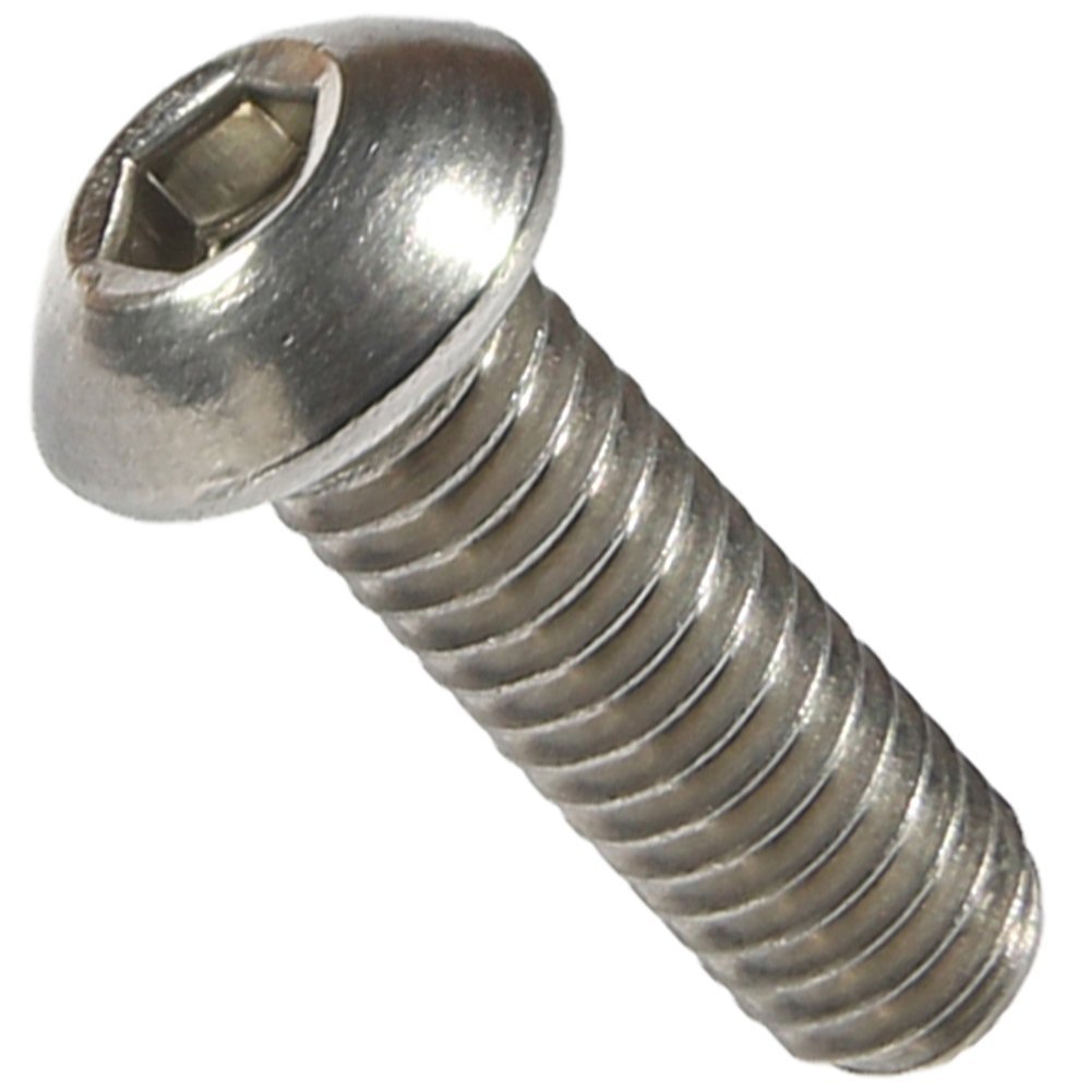M8-1.25 x 25MM Button Head Socket Cap Screws ISO 7380 Stainless Steel Qty 25