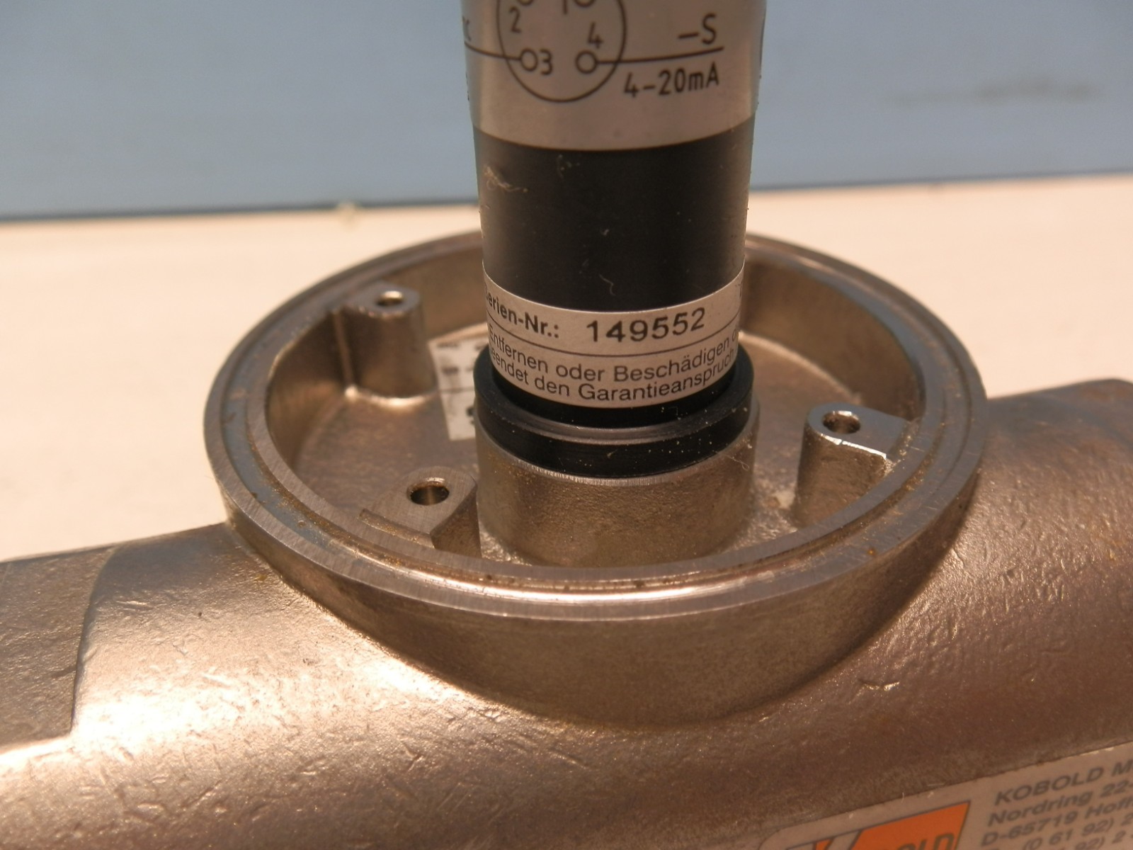 KOBOLD DRG 149552 FLOW METER 5-90L/min DN1 PN16