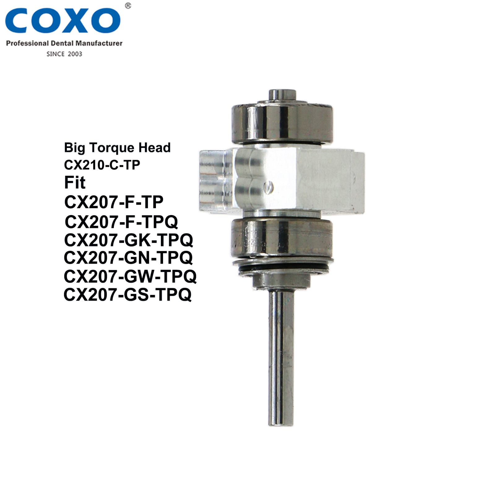 COXO Dental High Speed Fiber Optic LED Handpiece fit KaVo 6 Hole LED Coupler