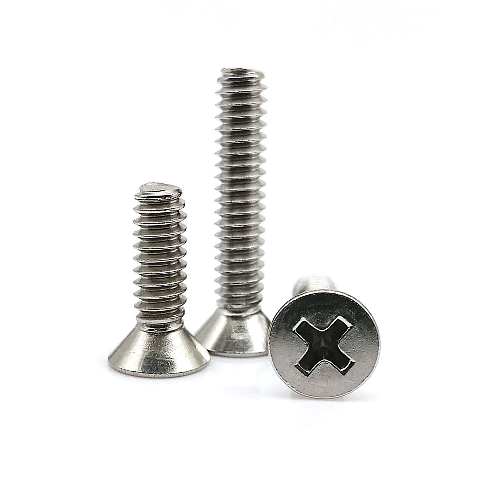 Phillips Flat Head Screw M3 M3.5 M4 M5 M6 M8 M10, 18-8 Stainless Steel, DIN: 965