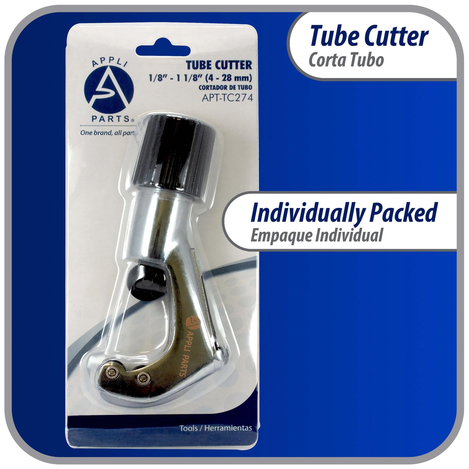 Appli Parts APT-TC274 1/8 in to 1-1/8 in Tube Cutter for Copper, Aluminum, Steel
