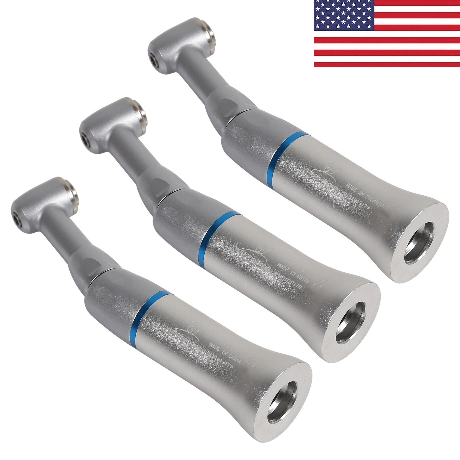 3x NSK style Dental Push Button low Speed Contra Angle Handpiece E-Type YAD USA