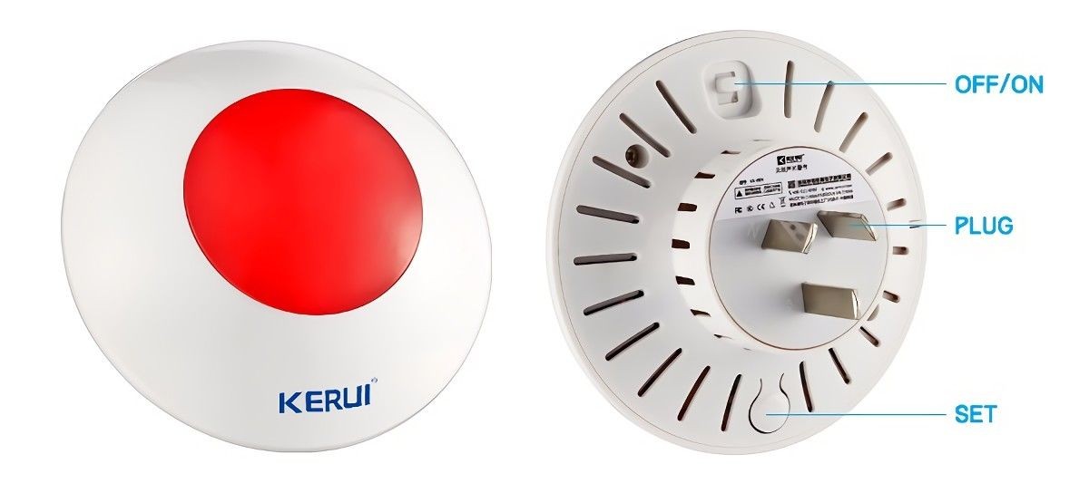 KERUI 110dB Alarm Wireless Flash Strobe Blinking Siren Hore For Security Alarm