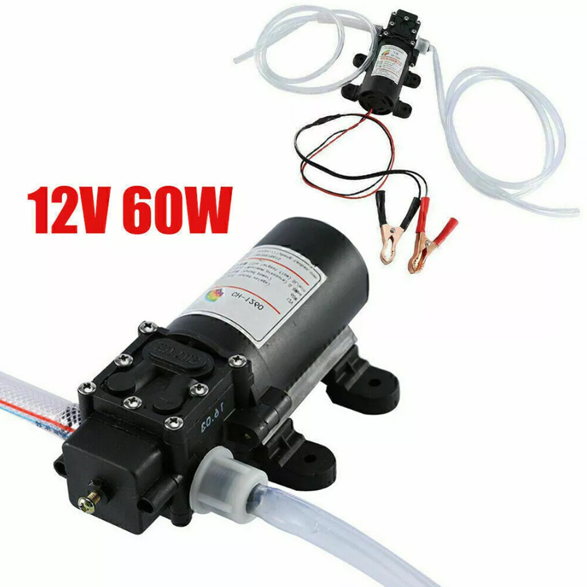 Motor Oil Fuel Fluid Extractor Electric Siphon Transfer Change Pump DC 12V 60W