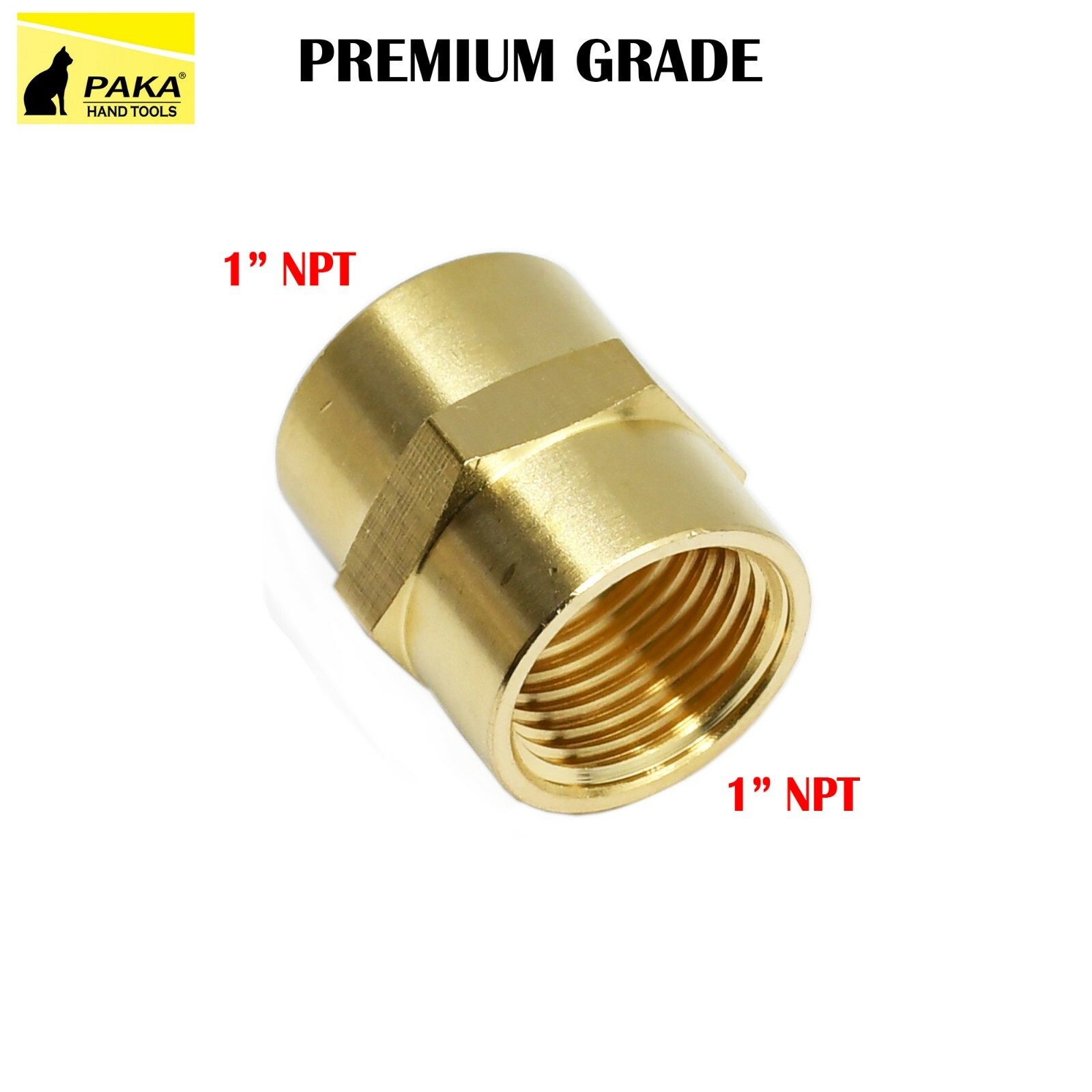 1″ NPT Thread Female Hex Union Brass Coupling Fitting