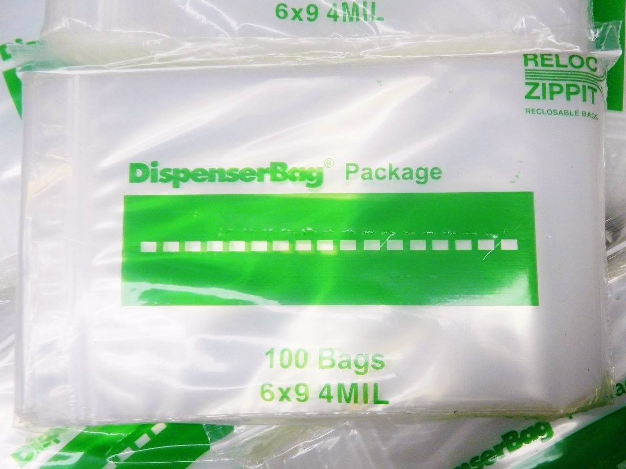 500 6×9 Reloc Zippit 4Mil Clear Heavy Duty Seal Top Lock Bags 4 mil Thick 6 x 9″