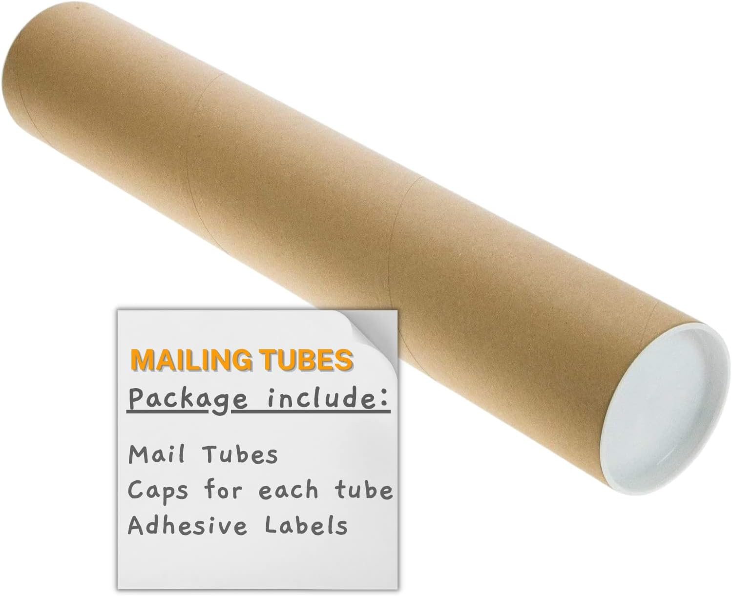 SAVUK Mailing Tubes with Plastic Caps Shipping Cardboard Blueprints Artwork Pos