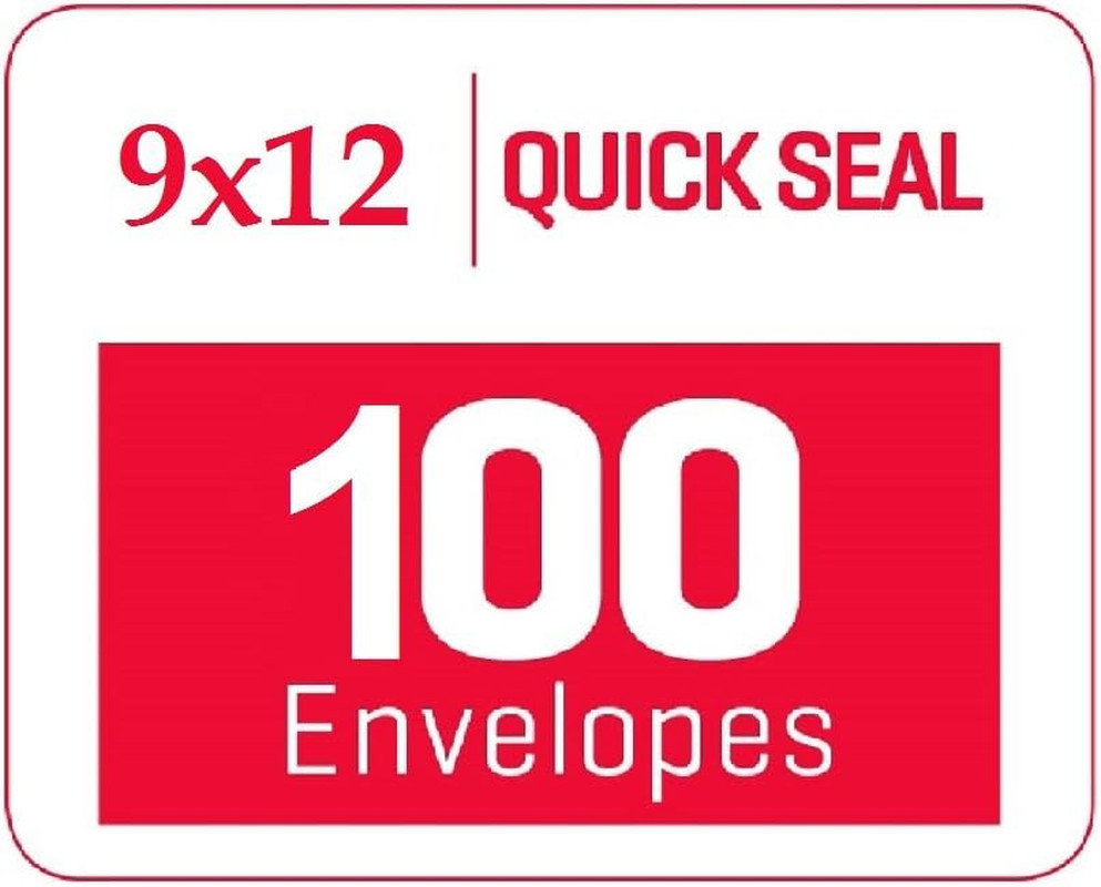 9 X 12 Self-Seal Brown Kraft Catalog Mailing Envelopes – 28Lb – 100 Count, 9X12