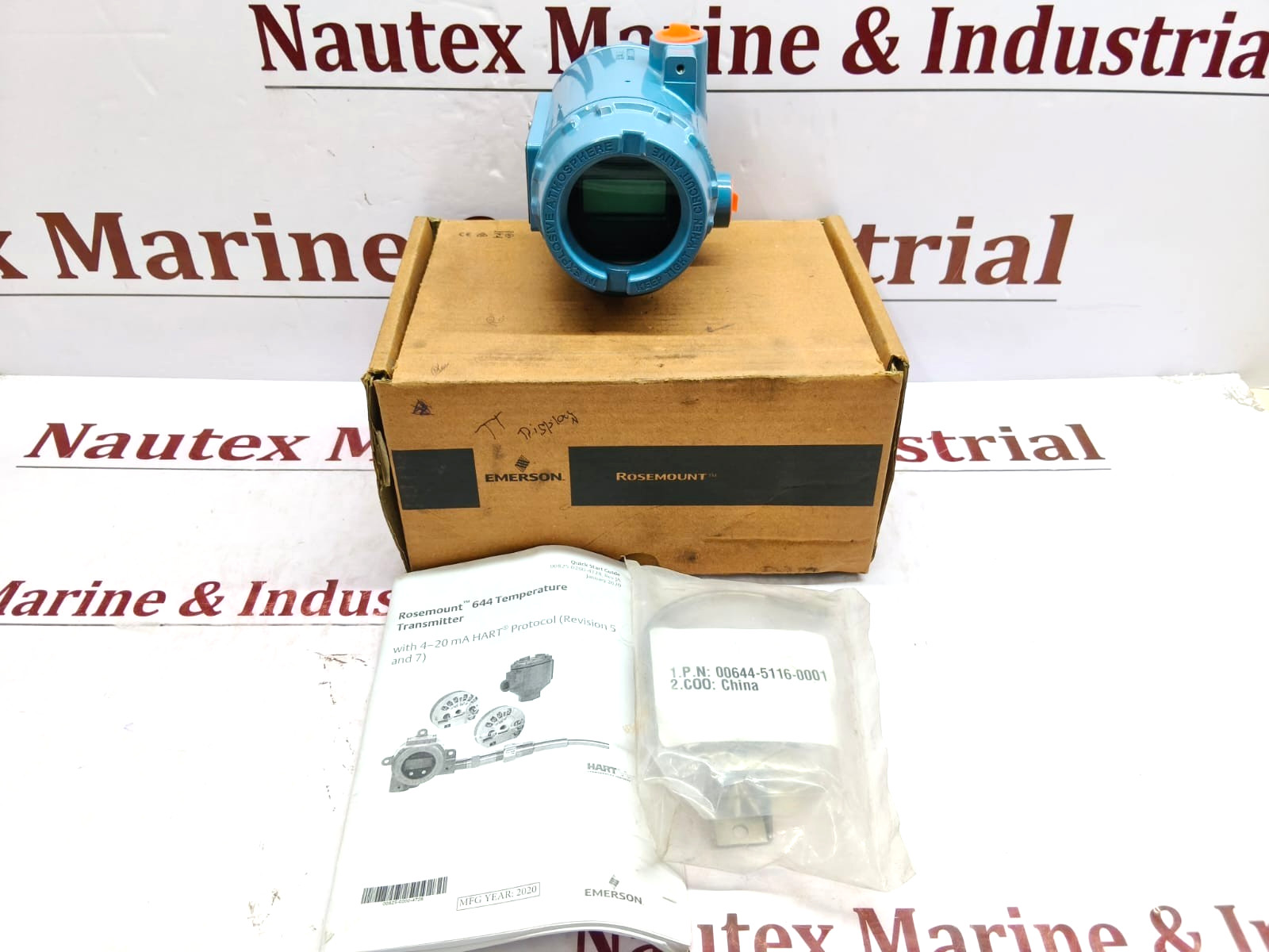 Rosemount 644DANAD2B4M5Q4DC HART TemperatureTransmitter dual sensor M5 0-650°C