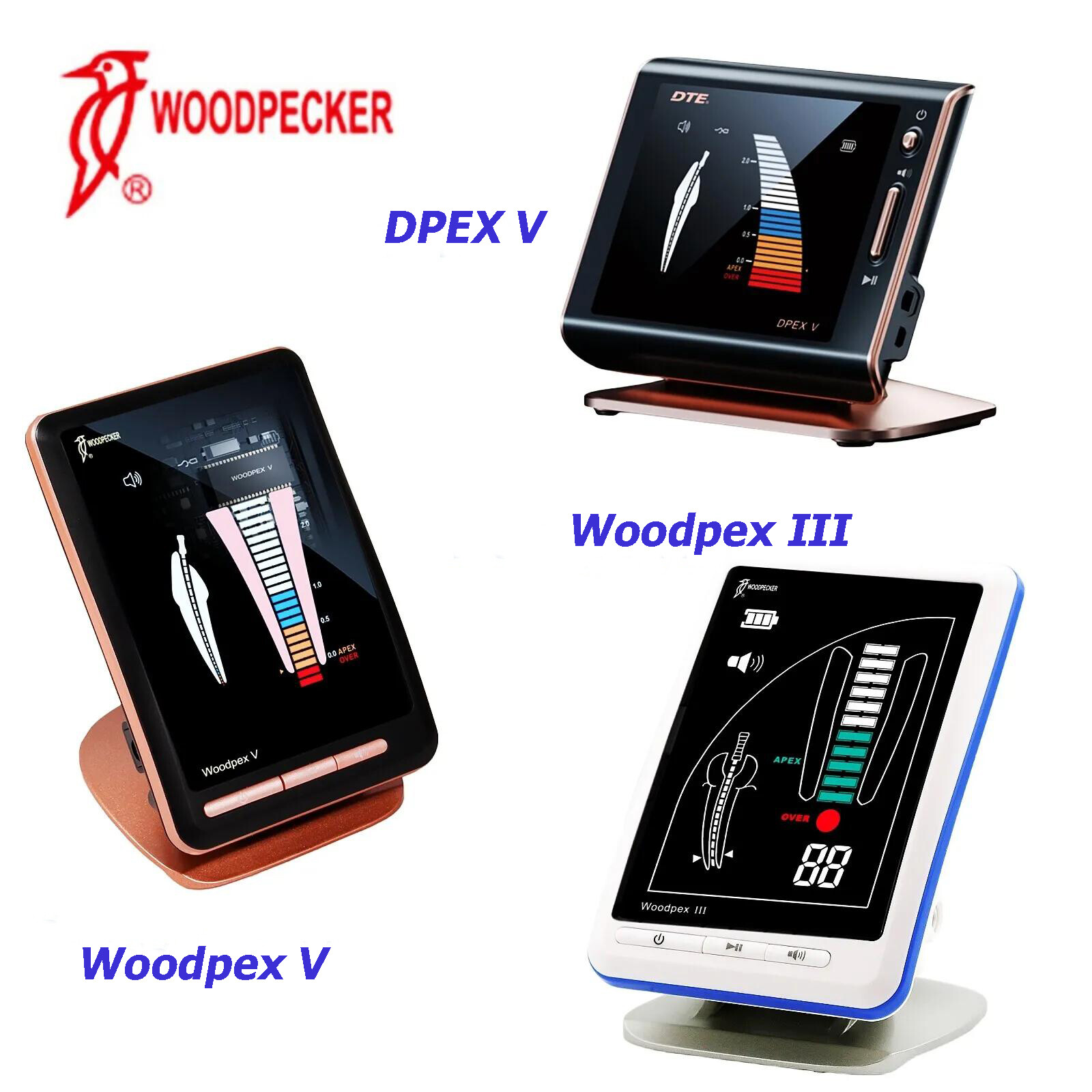Woodpecker Dental Woodpex III, Woodpex V, DPEX V Apex Locator Root Canal Finder
