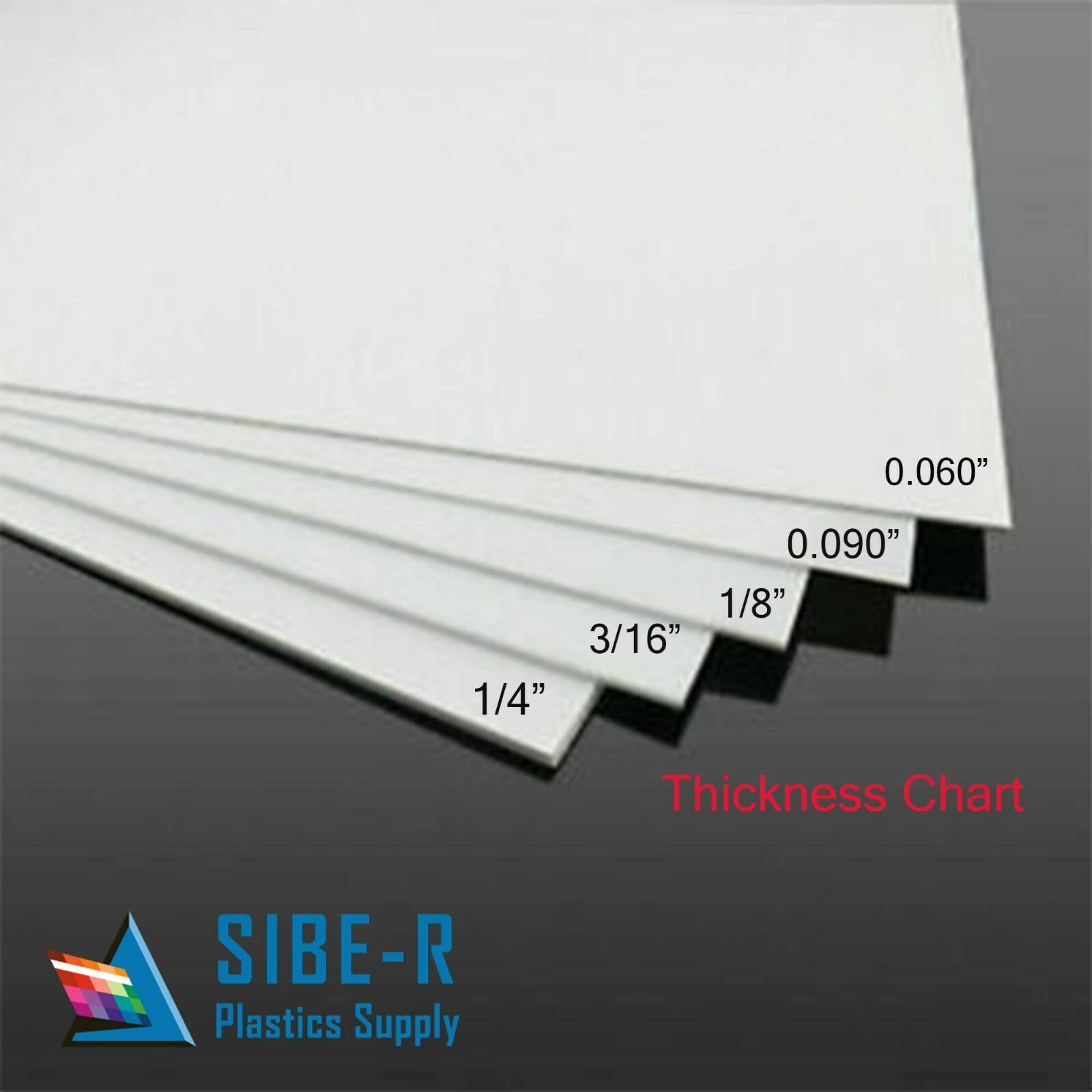 ABS Plastic Sheet – 1/16″ Thick – White – 6″ x 12″ – Vacuum Forming Hobby