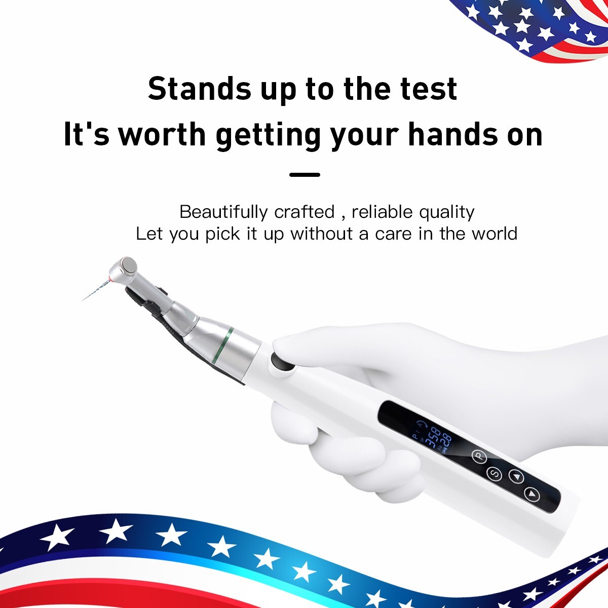 Woodpecker Style Dental Wireless LED Endo Motor Reciprocating 16:1 Contra Angle