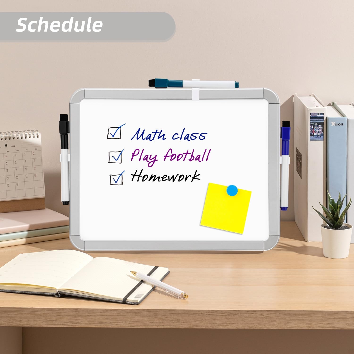VUSIGN Small Dry Erase Whiteboard, 8.5 x 11 Inches White Board for Kids, Student