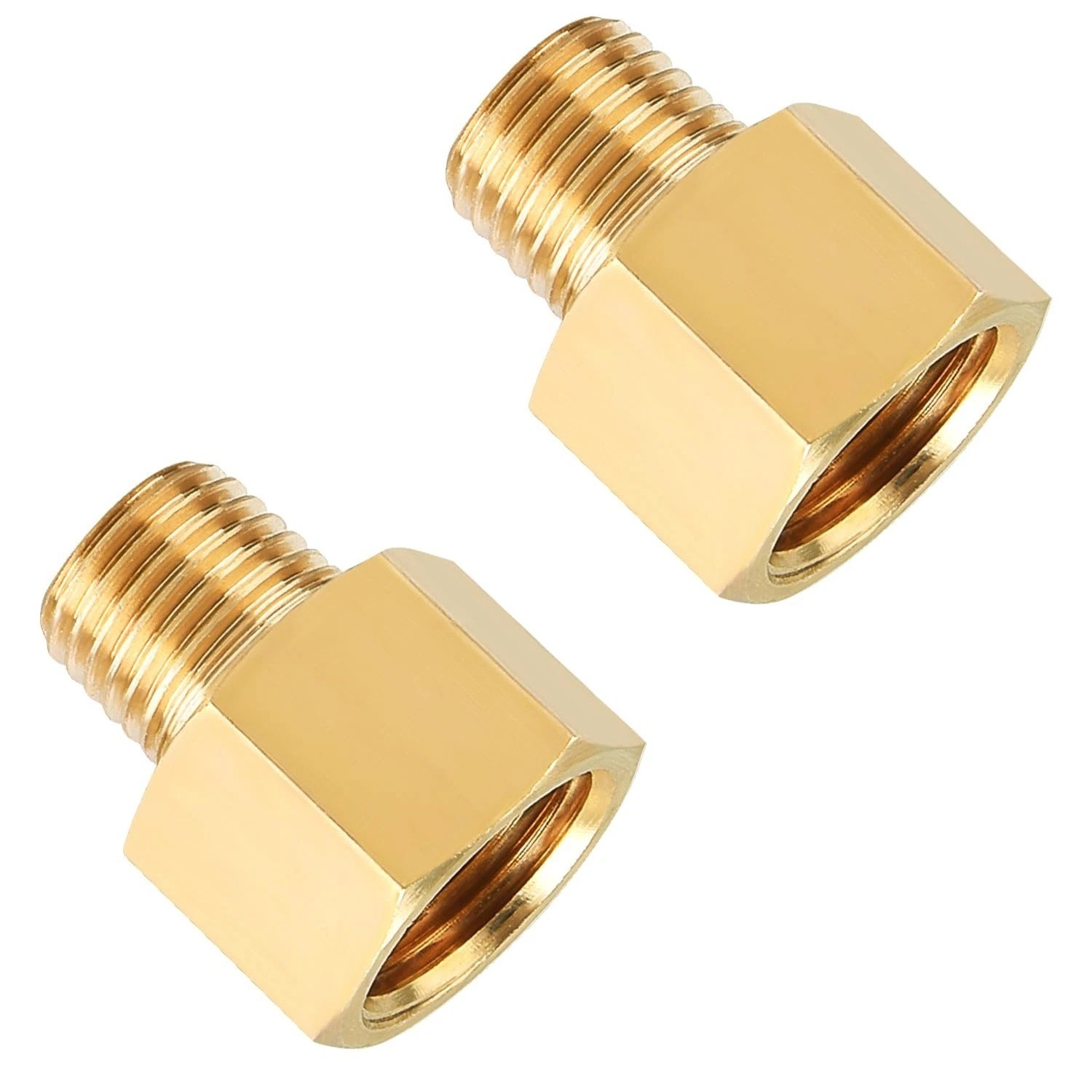 3/8 Inch Female to 1/4 Male Reducer, NPT Brass Pipe Fittings Adapters, 1/4″ Male