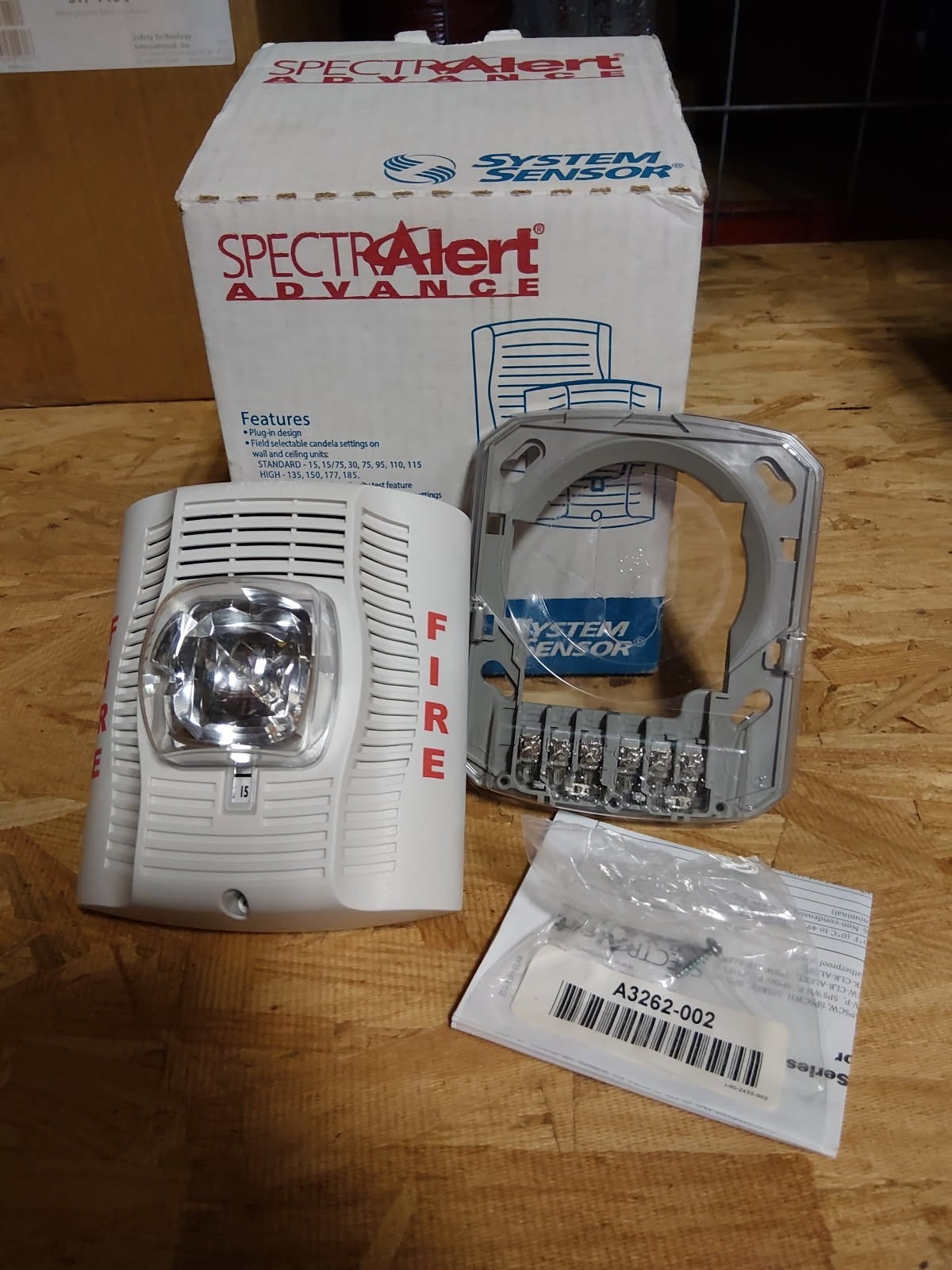System Sensor SpectrAlert Advance SPSW Wall Speaker Strobe White FIRE