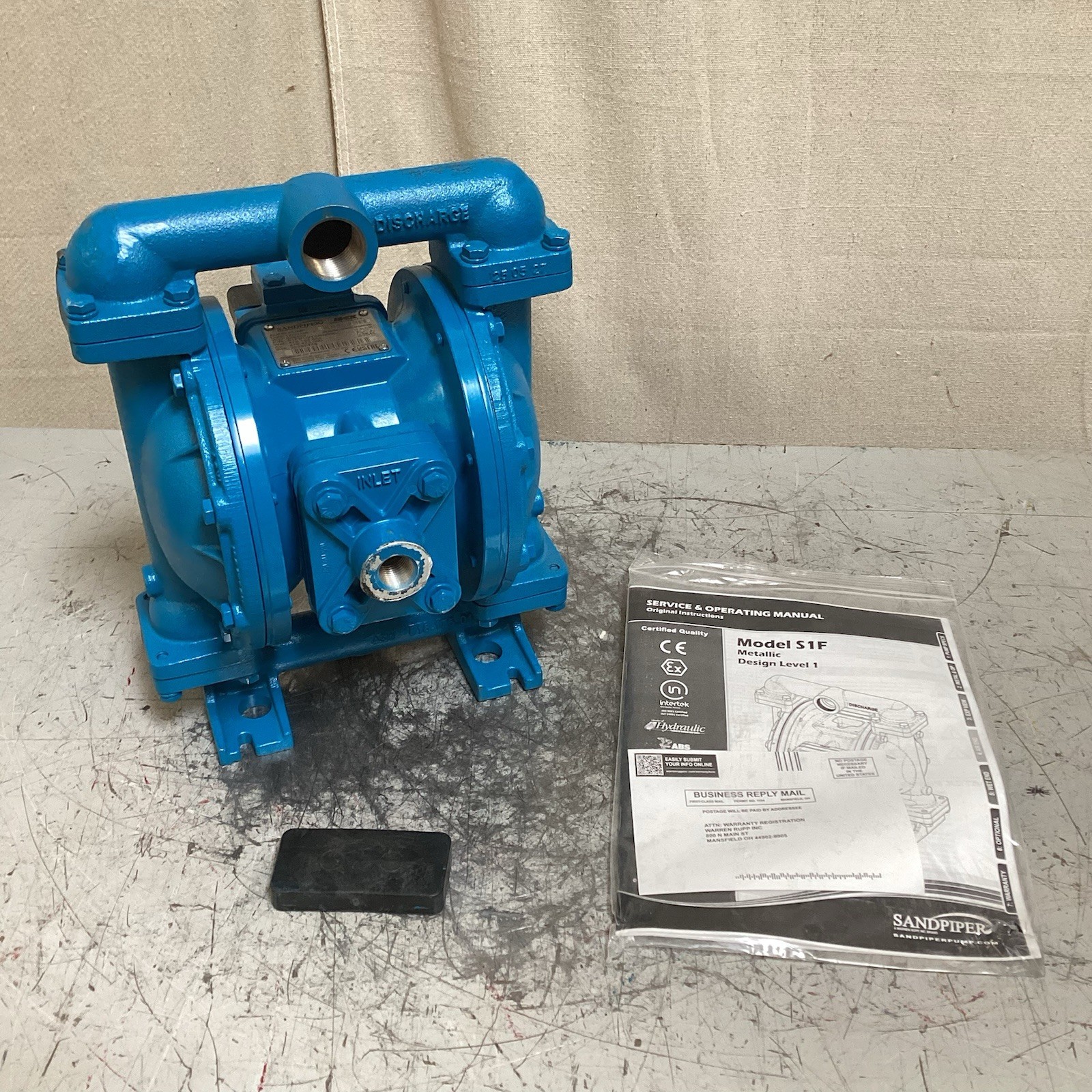 SANDPIPER S1FB1I2TANS000. Double Diaphragm Pump 1″ Connection Size