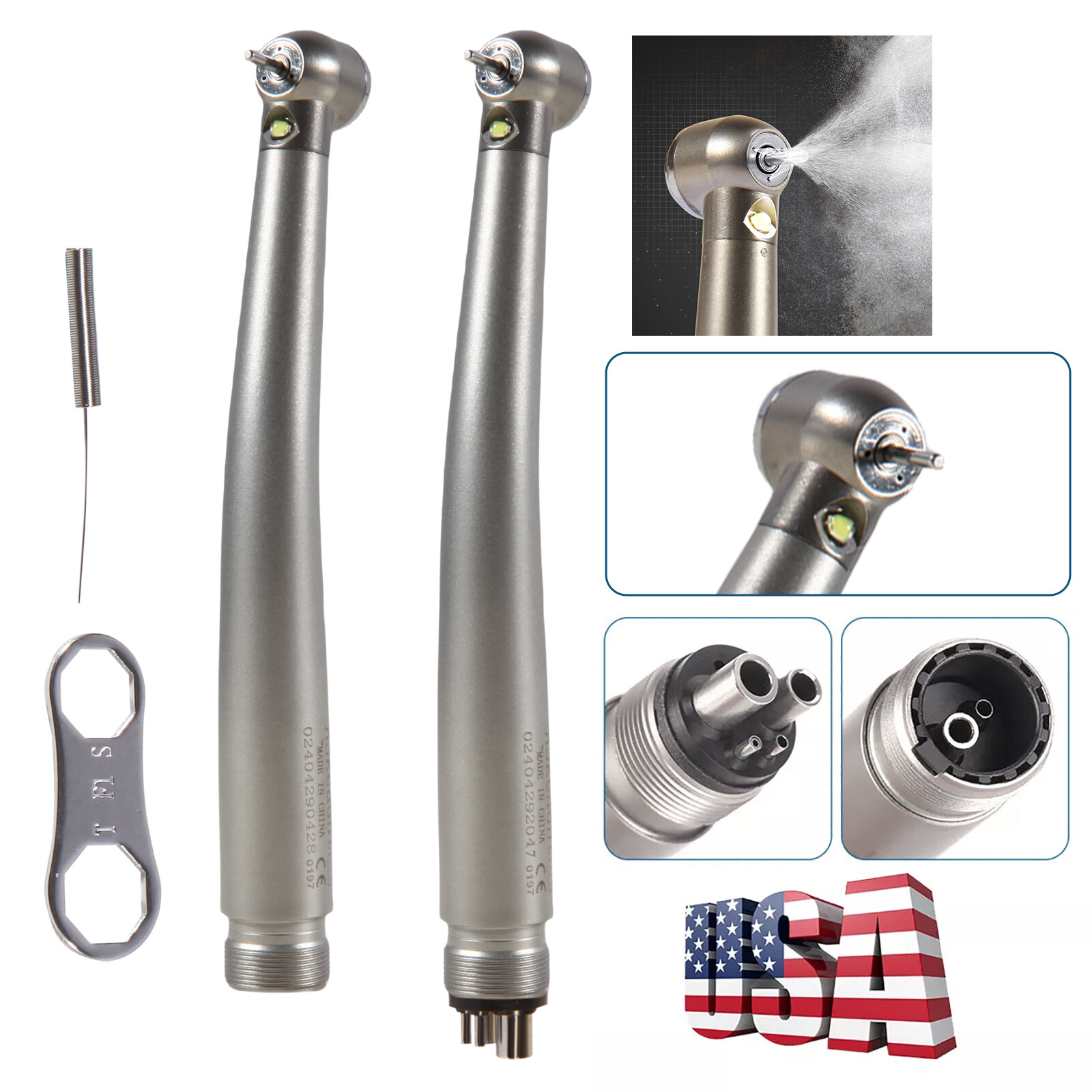 KaVo Style Dental Fiber Optic LED E-generator High Speed Handpiece Turbine 4H/2H