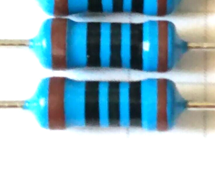 2 pcs 100 ohm 1W Metal Film Power Resistors.