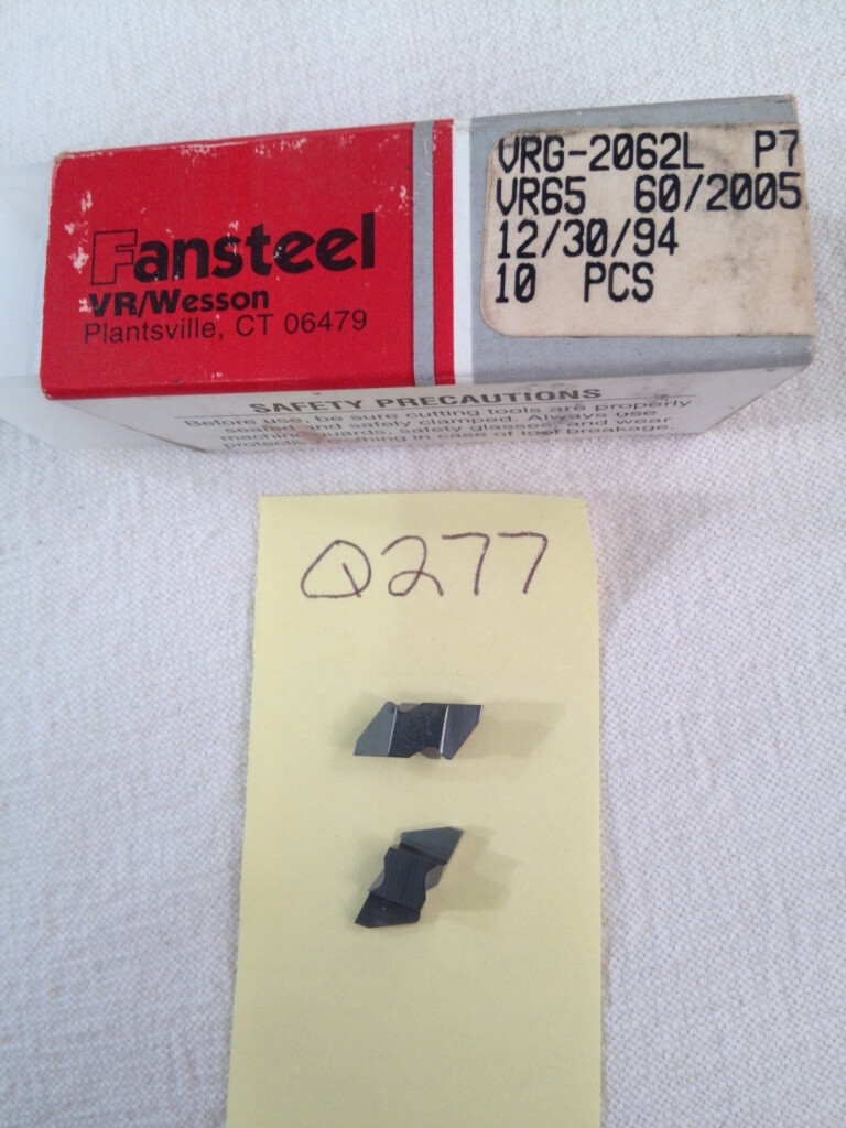 10 NEW VR WESSON NG 2062L TOP NOTCH CERMET INSERTS. GRADE VR65. {Q277}
