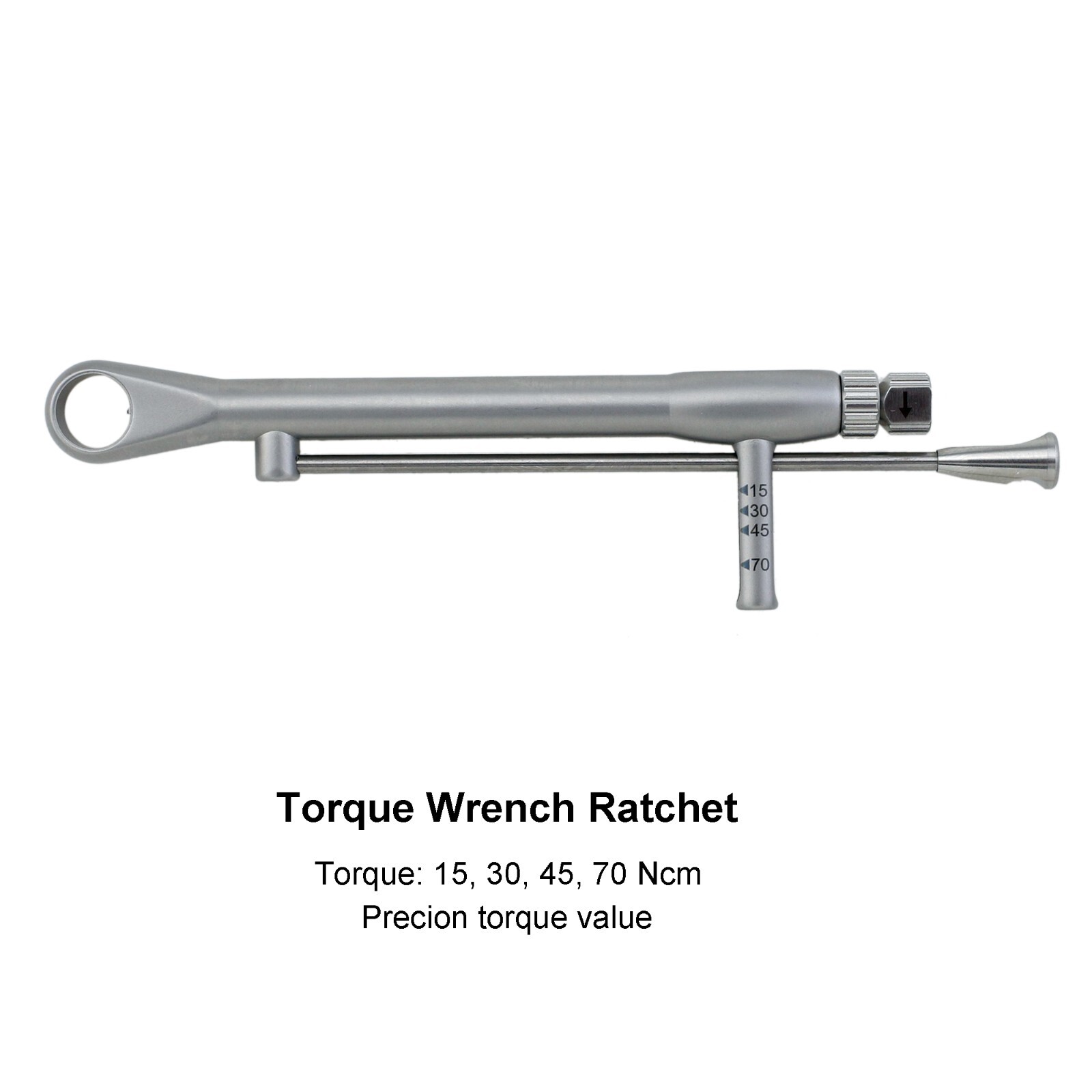 Universal Dental Implant Hand Manual Screwdriver Torque Wrench Ratchet 15-70Ncm
