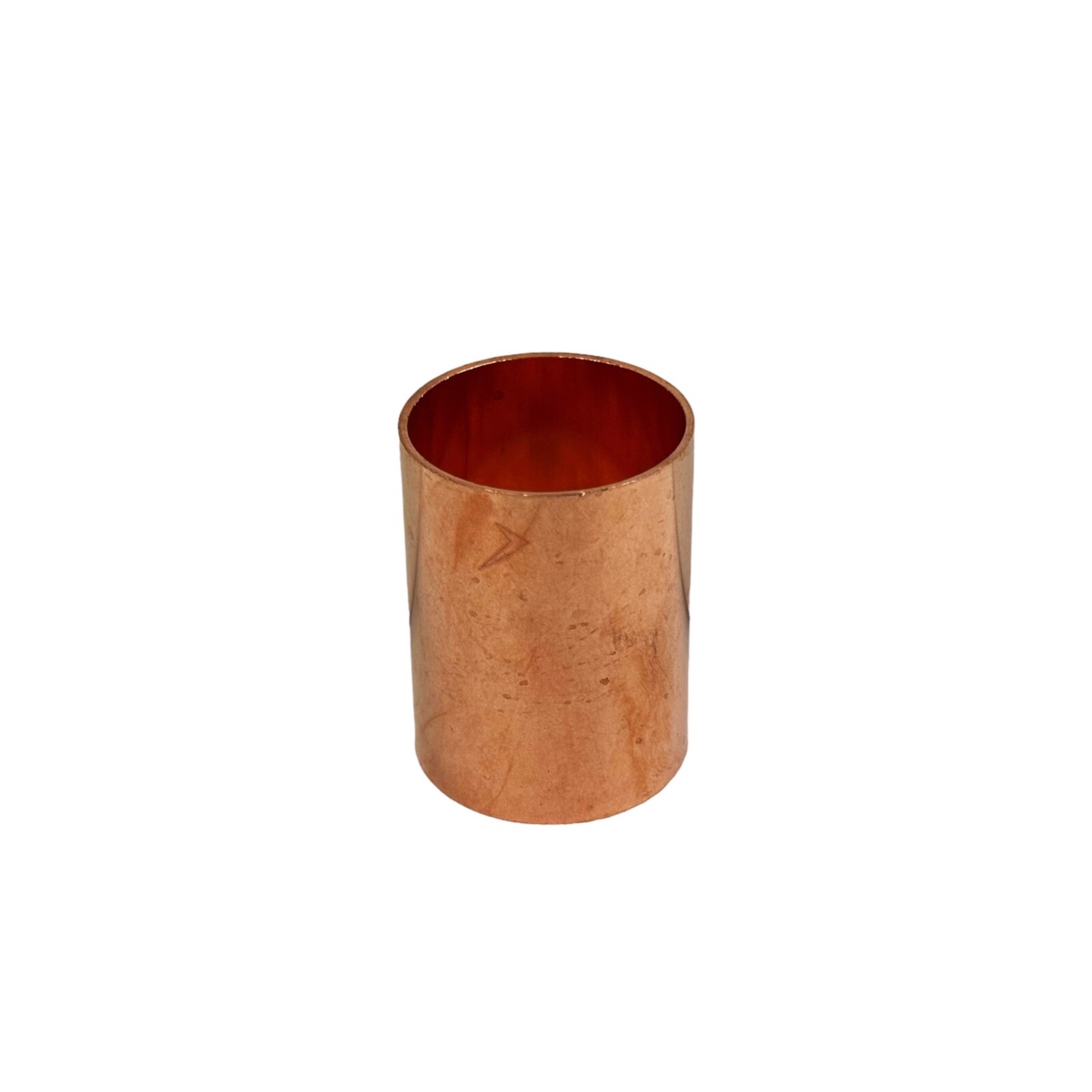 1-3/8” Straight Copper Coupling Sweat Sockets Without Tube Stop CxC Pipe Fitting