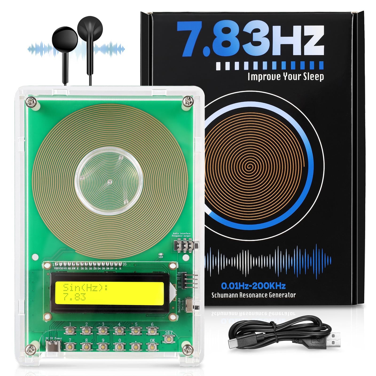 Xikds 7.83Hz Frequency Generator For Resonance Generator Adjustable