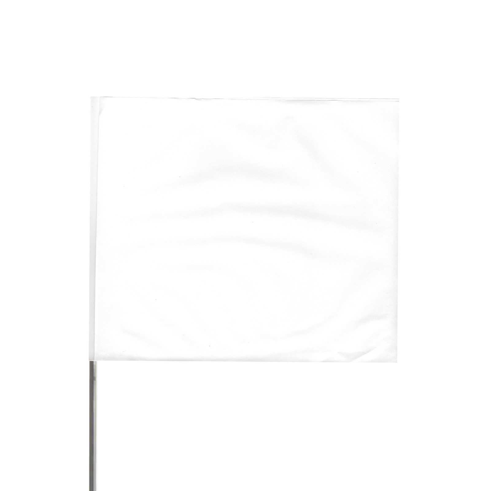 Presco 15 in. Steel Wire Staff Marking Flags [2.5 in. x 3 in. Flag]: 2 in. x 15