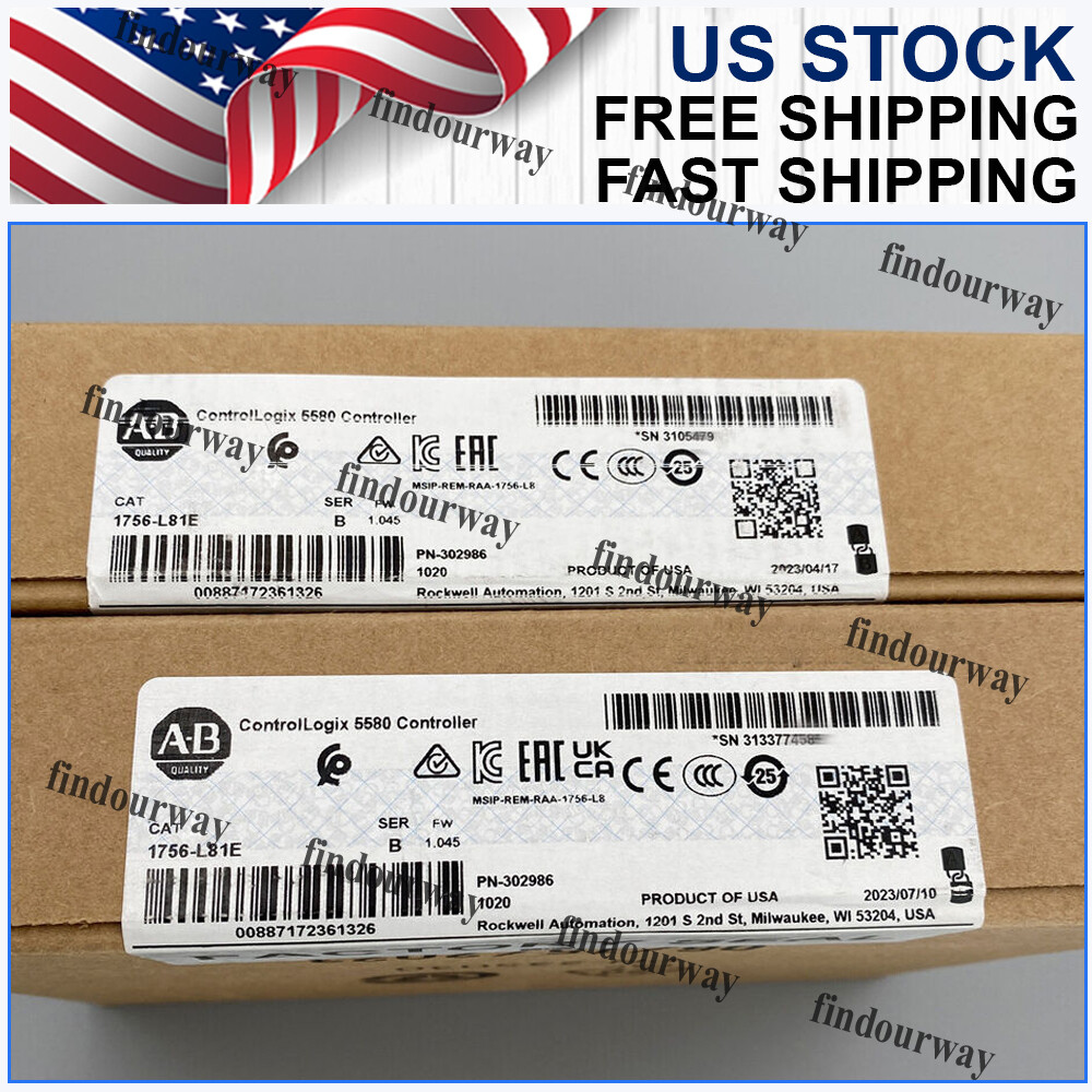 NEW PLC 1756-L81E ControlLogix 5580 Controller Processor 1756L81E