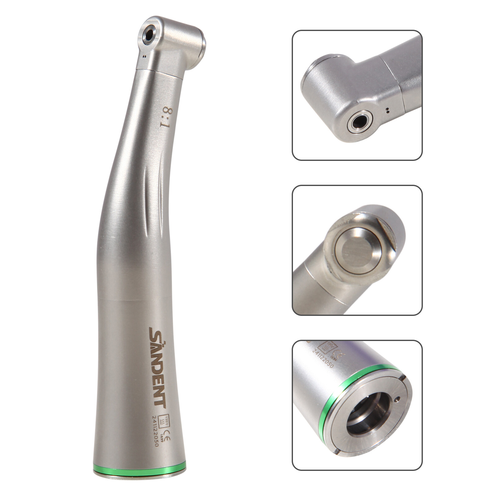 Dental 8:1 Endo Handpiece For Promark Endodontic Motor Contra Angle Push Button