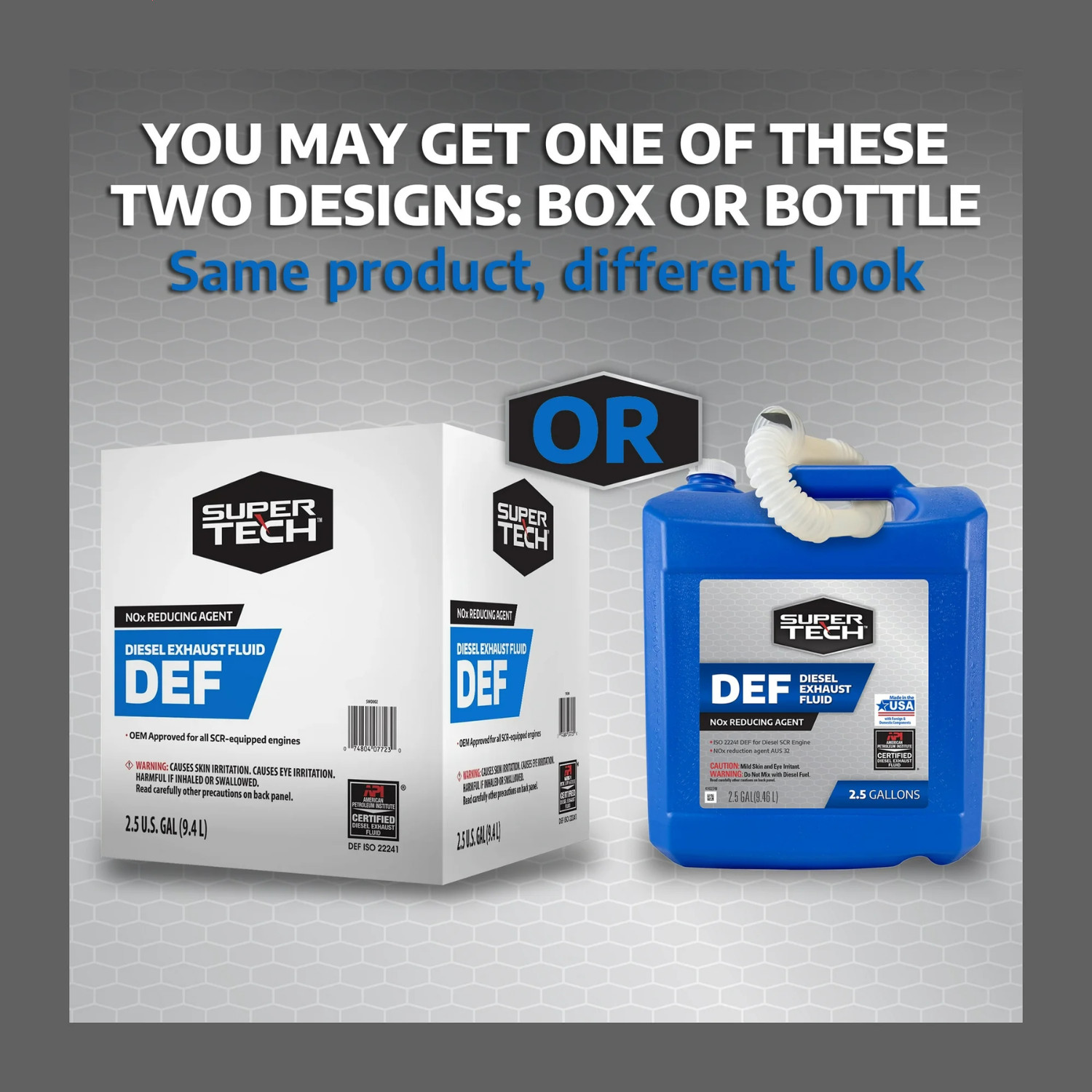 Super Tech DEF 2.5 Gallon, 9.4L for Diesel Fuel Vehicles, Free Shipping