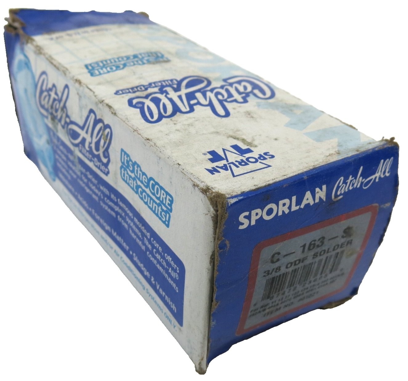 Sporlan Catch-All Filter Drier C-163-S 3/8″ ODF Solder Yellow Gray