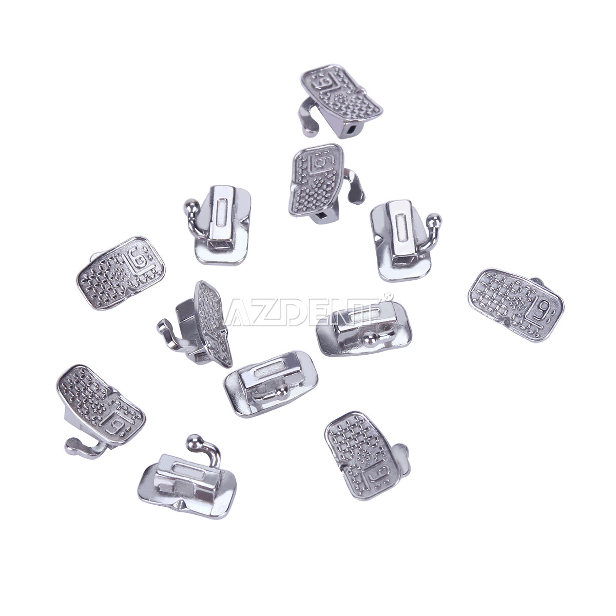 200pcs Dental Ortho Buccal Tubes N-Conv Roth.022 Bondable Monoblock 1st Molar