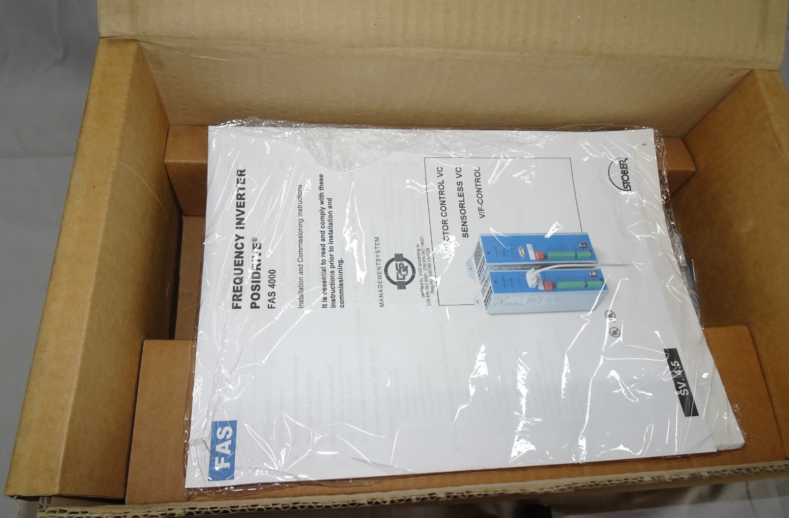 *PRISTINE* FAS4014 POSIDRIVE 0.75KW 1HP 400/480VAC IP20 W/ PRINTED MANUAL (481)