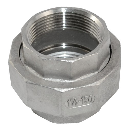 1/2″-2″ 1.5″ NPT Female threaded Union Coupling Pipe Fitting SS 304 US SHIPPING