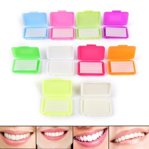 60Box Dental Orthodontics Wax 10 Fruit Scents For Bracket Braces Gum Irritation