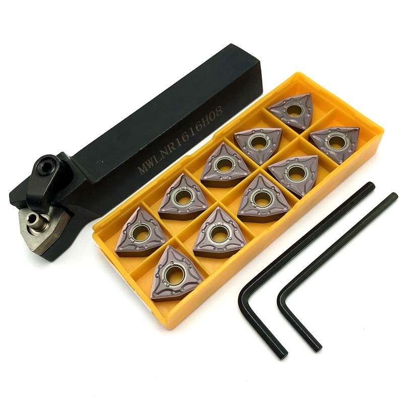 New Holder + WNMG432 WNMG080408 Carbide Inserts MWLNR1616H08 Lathe Turning Tool
