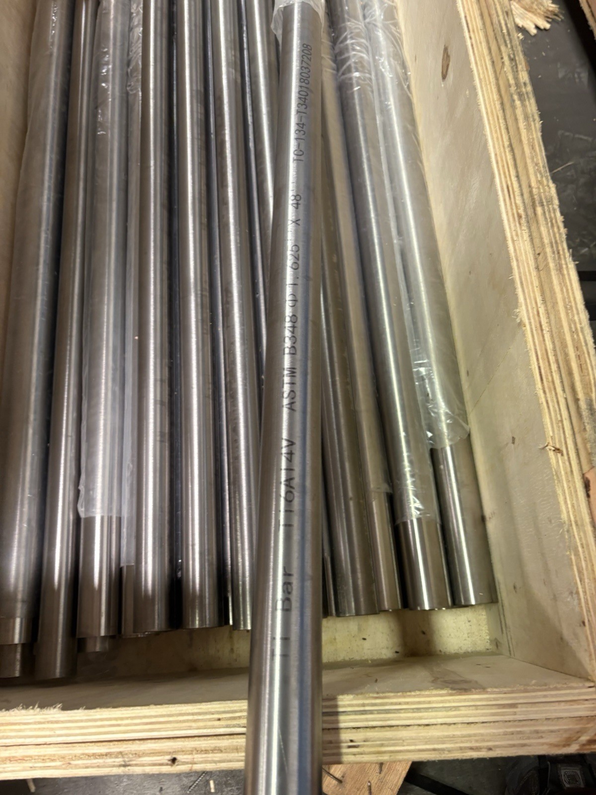 Titanium Round Bar 6AL-4V grade 5 On 1.5 X 36” 4 Bars Package
