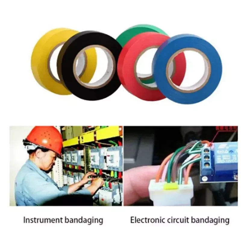 6 Pack Coloured Electrical Tape Electrical Tape Colours Water Sun Oil Resistant