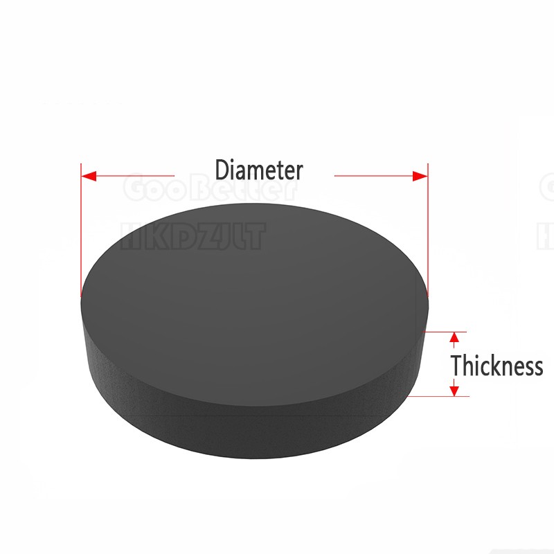 Solid Round Rubber Pads Disc Sheet Gasket Dia 5 mm – 150 mm Thick 1 mm – 10 mm