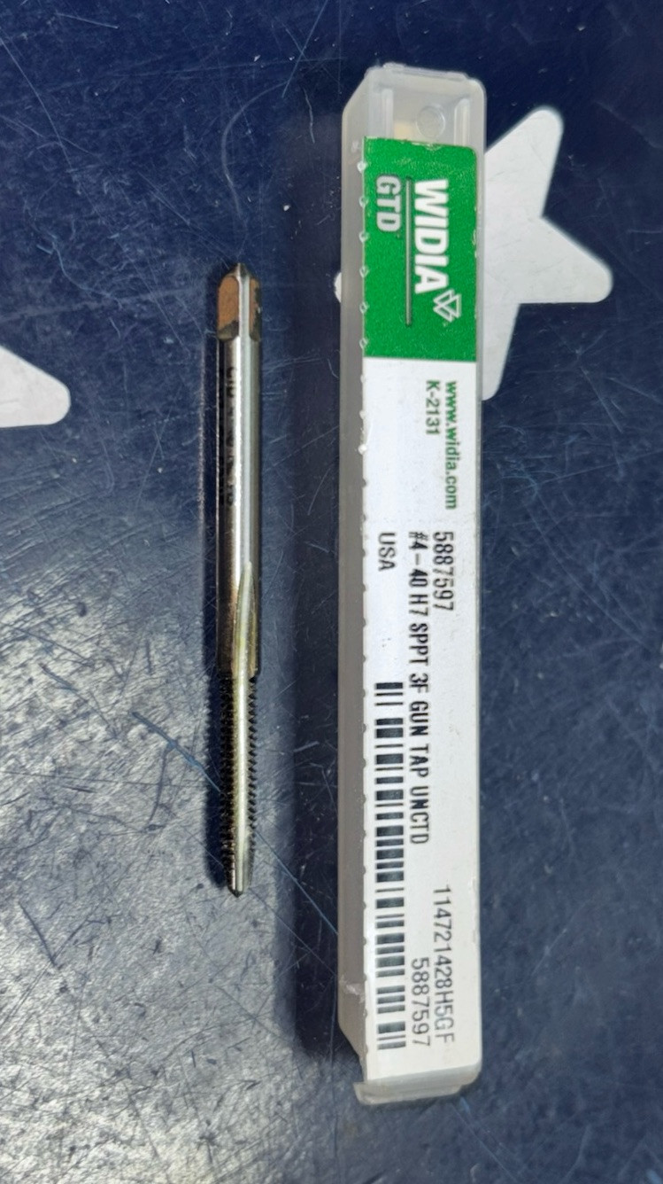 Widia #4-40 H7 SPPT Gun Tap 3FL UNCTD 5887597 USA ONE TAP