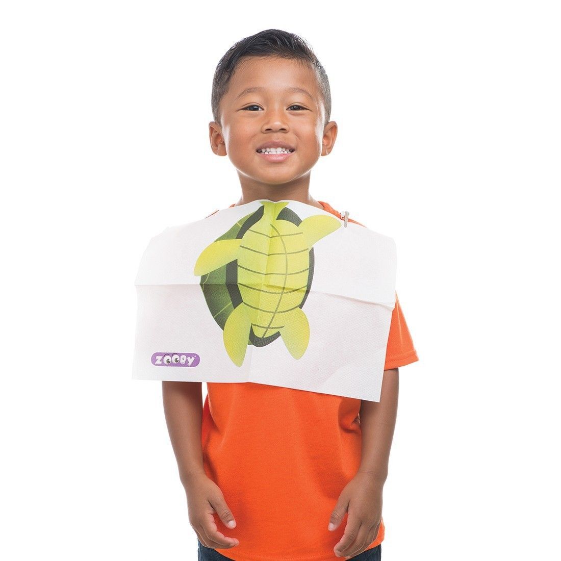 Dental Zooby Bibs, Disposable Waterproof Three Layers Pediatric Bib, 13.5 x 9 in